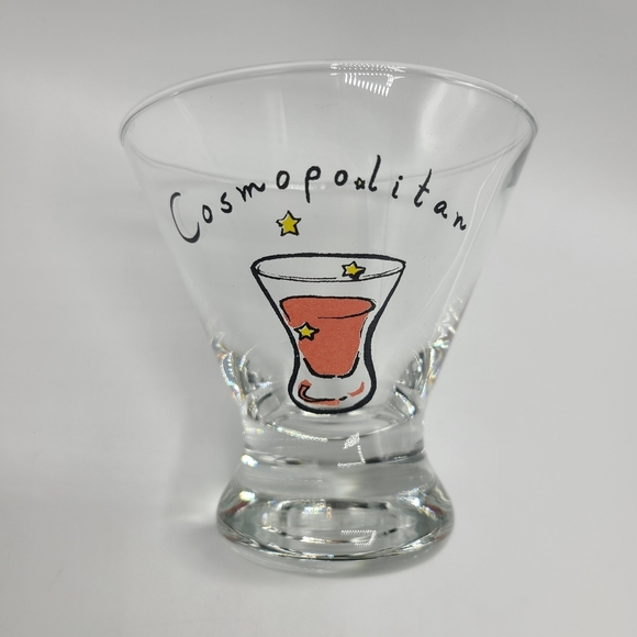 Pottery Barn Stemless Martini Glass Cosmopolitan Cocktail Glass - Picture 2 of 7